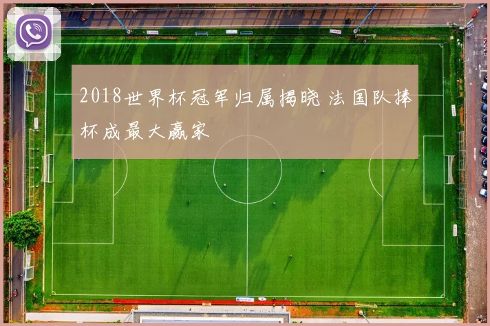 2018世界杯冠军归属揭晓 法国队捧杯成最大赢家